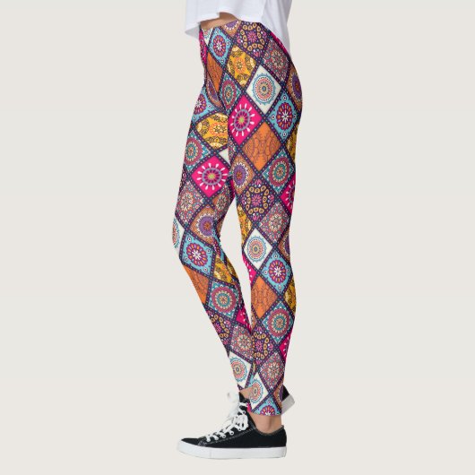 Mandala/Marokkaans Tile Pattern Leggings (Links)