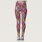 Mandala/Marokkaans Tile Pattern Leggings (Voorkant)