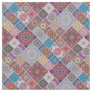 Mandala/Marokkaans Tile Pattern Stof