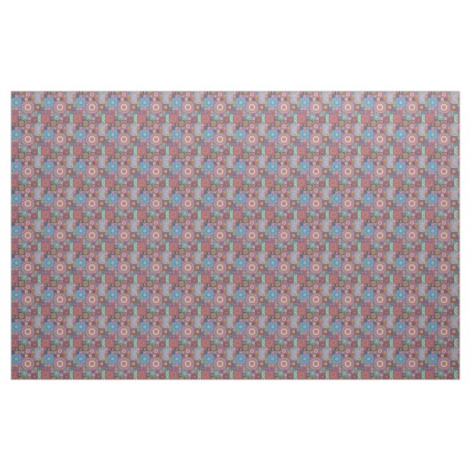 Mandala/Marokkaans Tile Pattern Stof (Yard (91,4 cm))