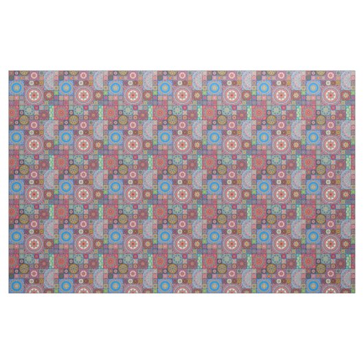 Mandala/Marokkaans Tile Pattern Stof (Fat Quarter)