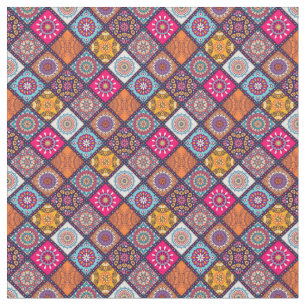 Mandala/Marokkaans Tile Pattern Stof