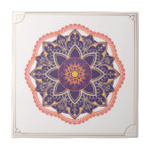 Mandala/Marokkaans Tile Pattern Tegeltje (Voorkant)