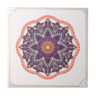 Mandala/Marokkaans Tile Pattern Tegeltje