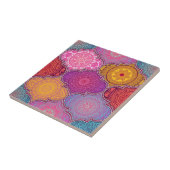 Mandala/Marokkaans Tile Pattern  Tegeltje (Zijkant)