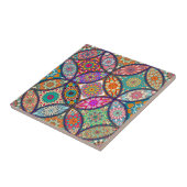 Mandala/Marokkaans Tile Pattern  Tegeltje (Zijkant)