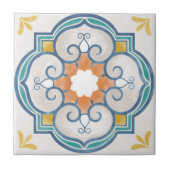 Mandala/Marokkaans Tile Pattern Tegeltje (Voorkant)