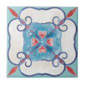 Mandala/Marokkaans Tile Pattern Tegeltje (Voorkant)