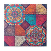 Mandala/Marokkaans Tile Pattern Tegeltje (Voorkant)