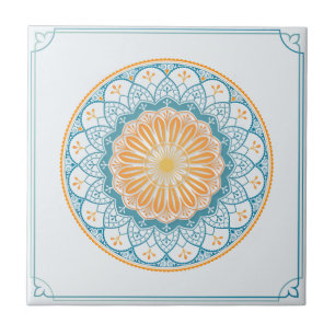 Mandala/Marokkaans Tile Pattern Tegeltje