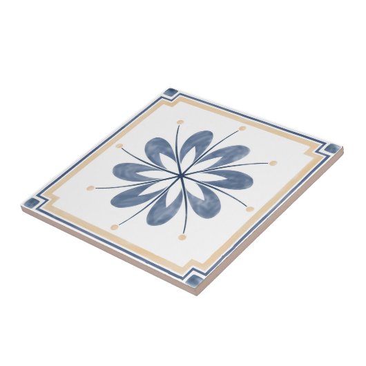 Mandala/Marokkaans Tile Pattern Tegeltje (Zijkant)