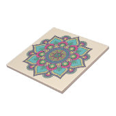 Mandala/Marokkaans Tile Pattern  Tegeltje (Zijkant)