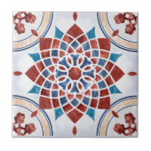 Mandala/Marokkaans Tile Pattern Tegeltje (Voorkant)