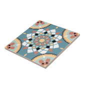 Mandala/Marokkaans Tile Pattern Tegeltje (Zijkant)
