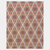 Mandala/Marokkaanse Tegel Pattern Blanket Fleece Deken (Voorkant)