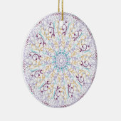 Mandala meditatie floral keramisch ornament (Rechts)