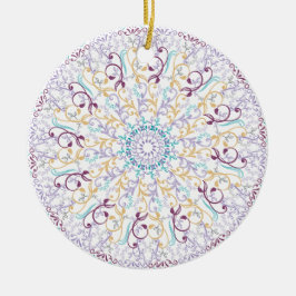 Mandala meditatie floral keramisch ornament
