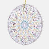 Mandala meditatie floral keramisch ornament (Links)