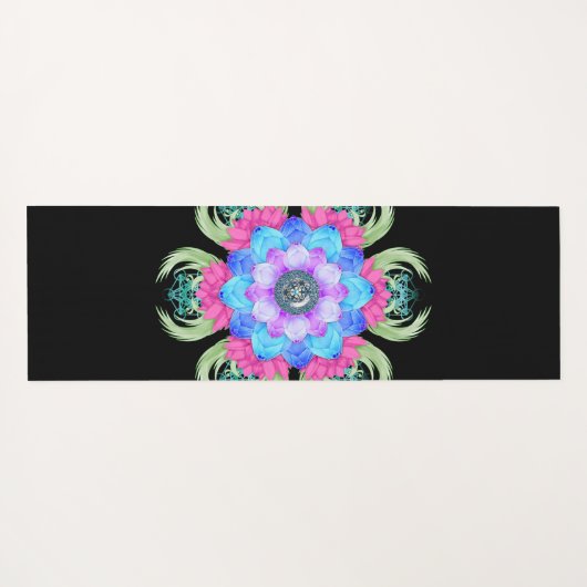 Mandala meditatie yoga mat (Achterkant (horizontaal))