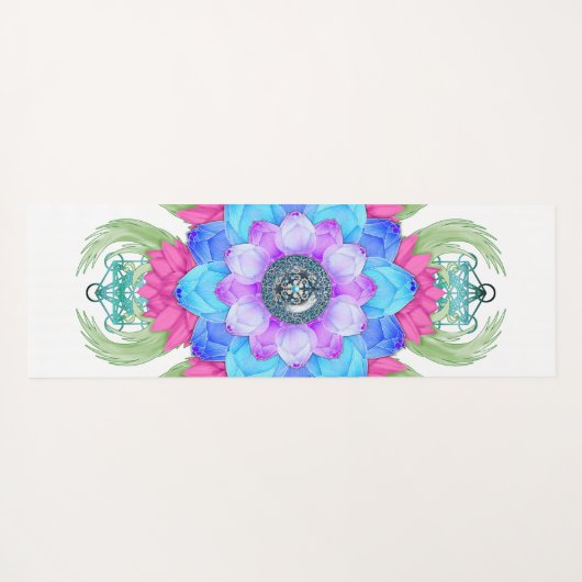 Mandala meditatie yoga mat (Achterkant (horizontaal))