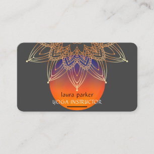 Mandala Meditation Yoga Healing Lotus Boho Visitekaartje