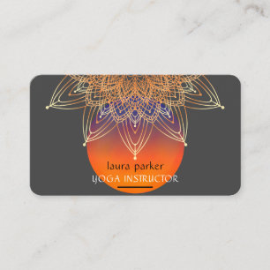 Mandala Meditation Yoga Healing Lotus Boho Visitekaartje