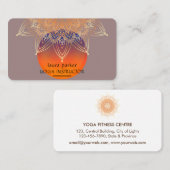 Mandala Meditation Yoga Lotus Boho Vintage Visitekaartje (Voorkant / Achterkant)