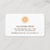 Mandala Meditation Yoga Lotus Boho Vintage Visitekaartje (Achterkant)