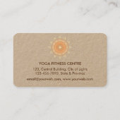 Mandala Meditation Yoga Lotus Boho Vintage Visitekaartje (Achterkant)