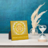 Mandala-Meditationsplatte, klein I-M Gold Fotoplaat (Insitu)