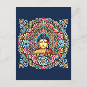 Mandala met Boeddha Briefkaart