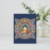 Mandala met Boeddha Briefkaart (Staand voorkant)