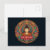 Mandala met Boeddha Briefkaart (Voorkant / Achterkant)