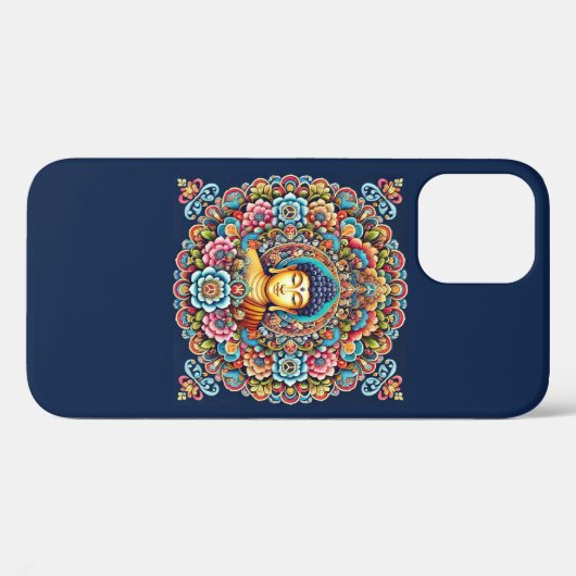 Mandala met Boeddha Case-Mate iPhone Case (Achterkant (horizontaal))