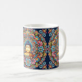 Mandala met boeddha koffiemok (Voorkant rechts)