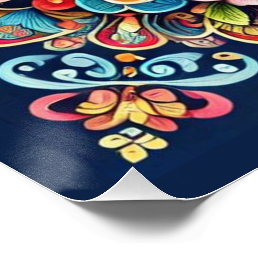 Mandala met Boeddha Perfect Poster (Hoek)