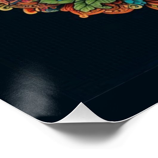 Mandala met Boeddha Perfect Poster (Hoek)