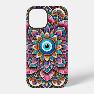 Mandala met boze oog iPhone 12 hoesje