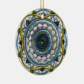 Mandala met juwelen (gepersonaliseerd keramisch Or Keramisch Ornament (Rechts)