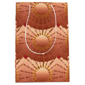 Mandala met sterren - kopersverzadigingsgradiënt medium cadeauzakje (Voorkant)