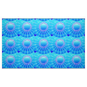 Mandala met sterren - turquoise satin gradiënt stof (Fat Quarter)