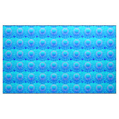 Mandala met sterren - turquoise satin gradiënt stof (Yard (91,4 cm))