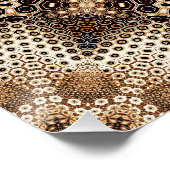 Mandala met zeshoekige elementen perfect poster (Hoek)