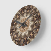 Mandala met zeshoekige elementen ronde klok (Hoek)