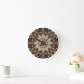 Mandala met zeshoekige elementen ronde klok (Huis)