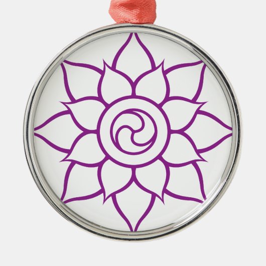 Mandala Metalen Ornament (Voorkant)