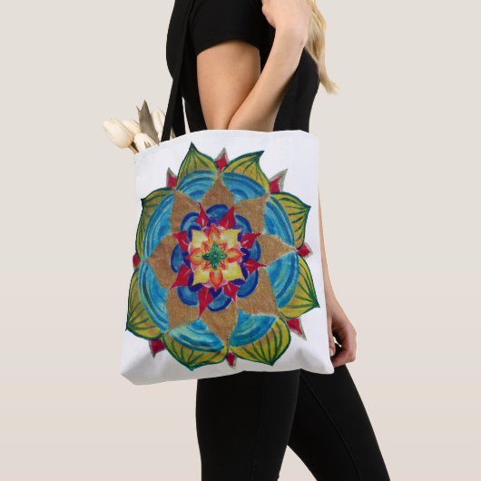 Mandala Mind All-Over-Print Canvas tas (Dichtbij)