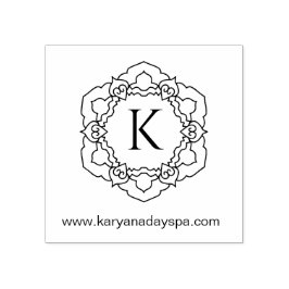 Mandala Monogram Exotische Spa Schoonheid Henna Rubberstempel