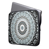 Mandala monsters 2 laptop sleeve (Voorkant Links)