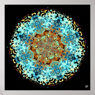 Mandala monsters 4 poster